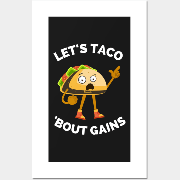 Lets Taco Bout It - Funny Food Pun For Tacos Lovers, Food Lovers Wall Art by Famgift